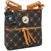 Wholesale - BHPC BROWN CROSSBODY BAG W/TOP ZIPPER C/P 12, UPC: